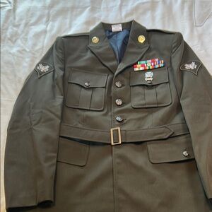 Men's Military Field Jacket - Olive Green